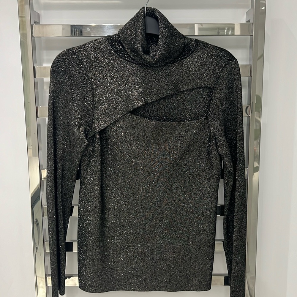 ALC black turtleneck sweater size M